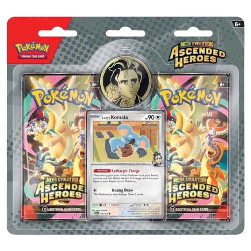 Pokémon TCG: Mega Evolution —Ascended Heroes - 2 Pack Blister - Larry's Komola
