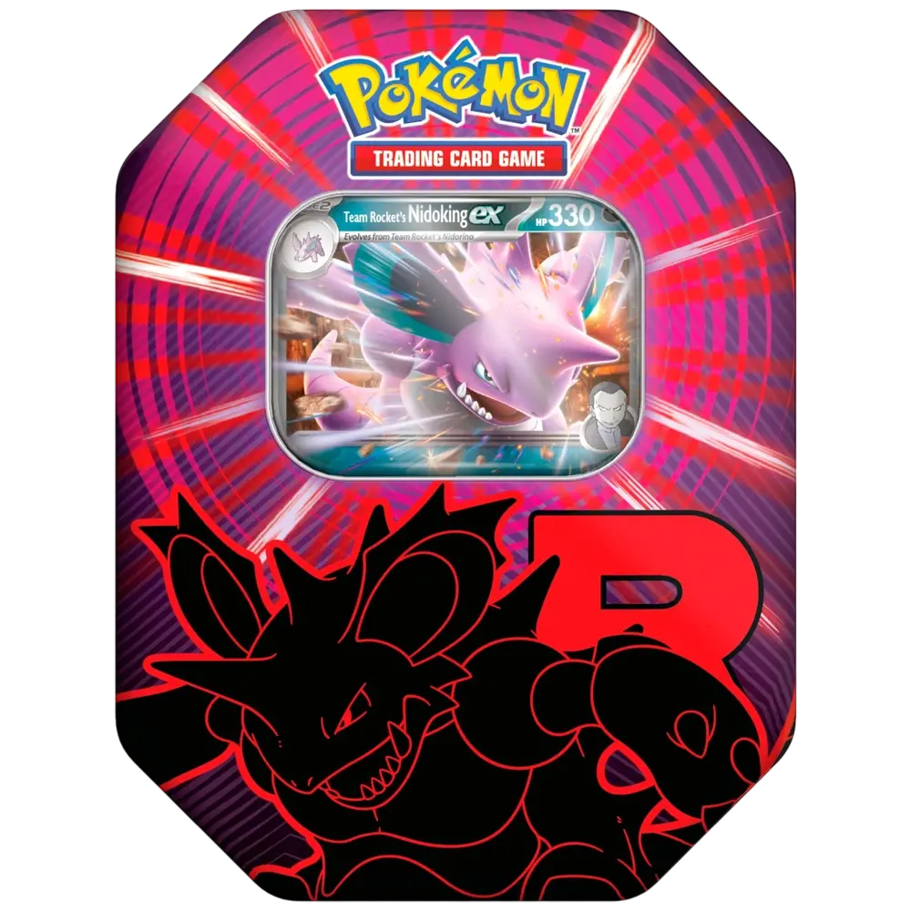 Pokémon TCG: Team Rocket - Nidoking Ex Tin