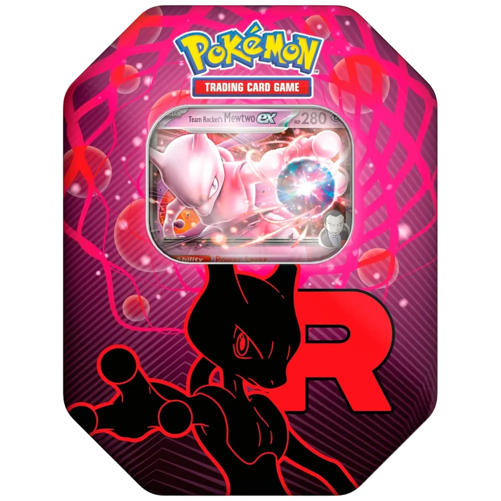 Pokémon TCG: Team Rocket - MewTwo Ex Tin