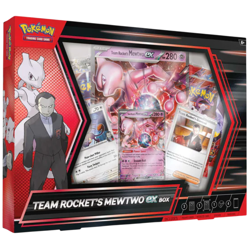 Pokémon TCG: Team Rocket's Mewtwo ex Box